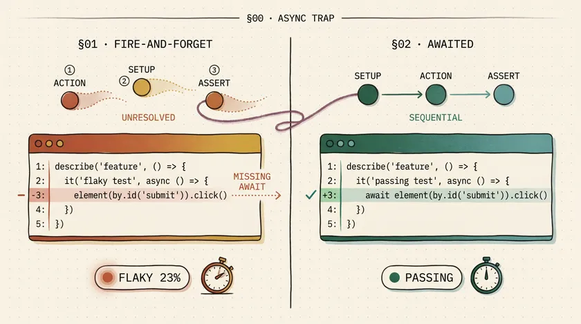 The Async Trap Behind Flaky Playwright Tests
